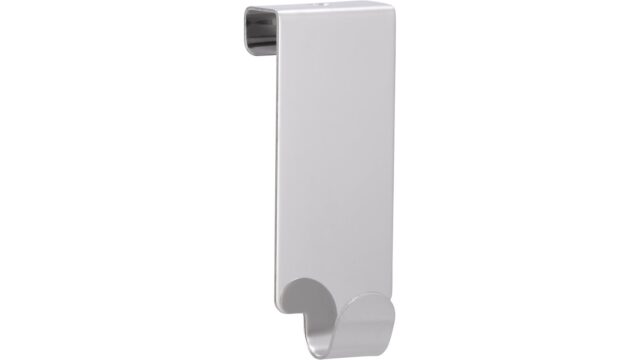 Türgarderobe Bürstadt Stahl chrom glänzend 3 stück - 99 mm lang  vor weißem Hintergrund
