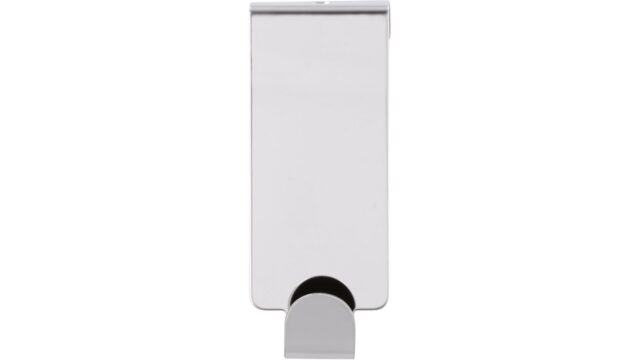 Türgarderobe Bürstadt Stahl chrom glänzend 3 stück - 99 mm lang  vor weißem Hintergrund