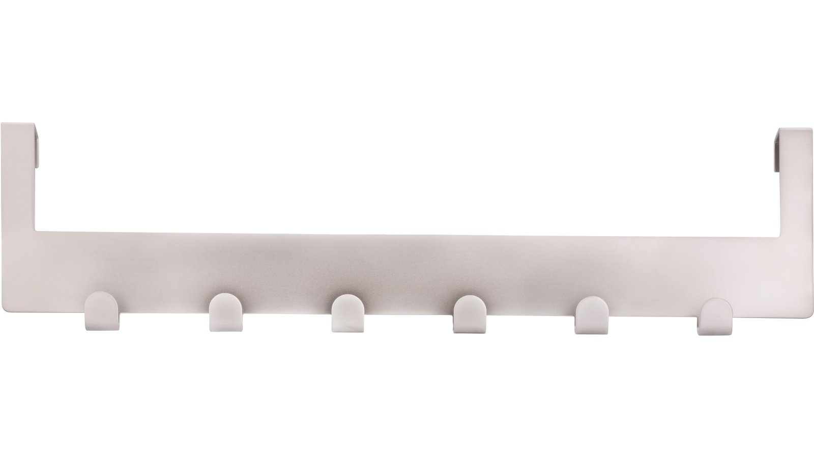 Türgarderobe Kleinmachnow Stahl matt vernickelt - 375 mm lang  vor weißem Hintergrund