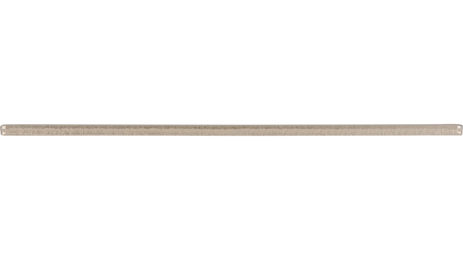Unterlage Essenbach Stahl edelstahleffekt - 72 mm lang  vor weißem Hintergrund