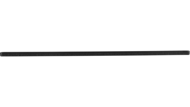 Unterlage Essenbach Stahl schwarz matt pulverbeschichtet - 72 mm lang  vor weißem Hintergrund