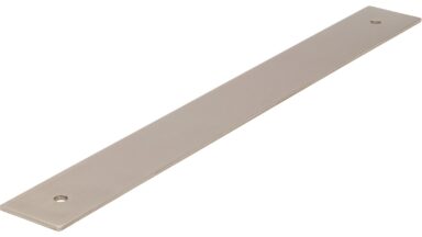 Unterlage Quakenbrück Druckguss edelstahleffekt - 222 mm lang vor weißem Hintergrund