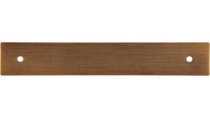 Unterlage Quakenbrück Stahl messing schwarz gebürstet - 158 mm lang  vor weißem Hintergrund