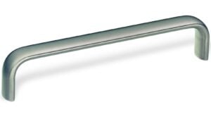 Design-Bügelgriff Bad-Bentheim Edelstahl gebürstet - 232 mm lang  vor weißem Hintergrund