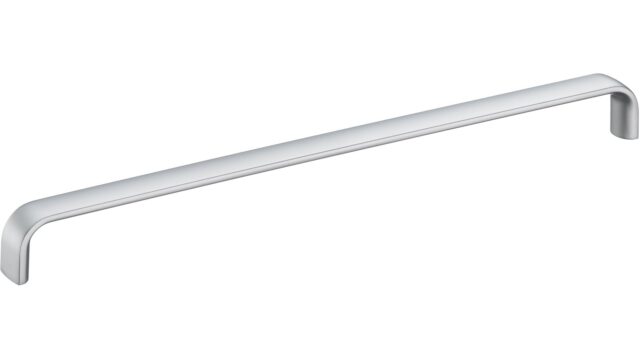 Design-Bügelgriff Blieskastel Zamak verchromt matt - 169 mm lang vor weißem Hintergrund