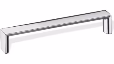 Design-Bügelgriff Filderstadt Zamak verchromt poliert - 72 mm lang vor weißem Hintergrund
