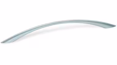 Design-Segmentbogengriff Bayreuth Zamak verchromt matt - 240 mm lang  vor weißem Hintergrund