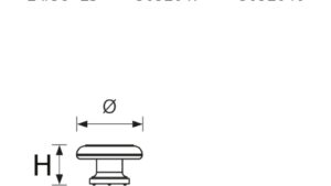 Designknopf Herrenberg Zamak zinn antik - 38 mm lang  vor weißem Hintergrund