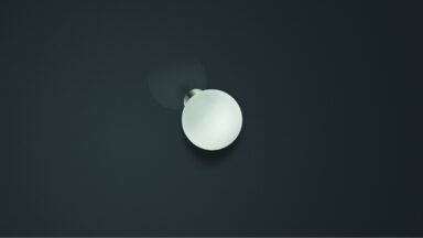 Designknopf Sylt Edelstahl gebürstet / Glas transparent matt - 25 mm lang  vor weißem Hintergrund