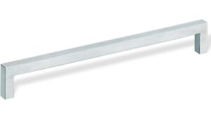 Gehrungsgriff Bad-Aibling Edelstahl gebürstet - 108 mm lang  vor weißem Hintergrund