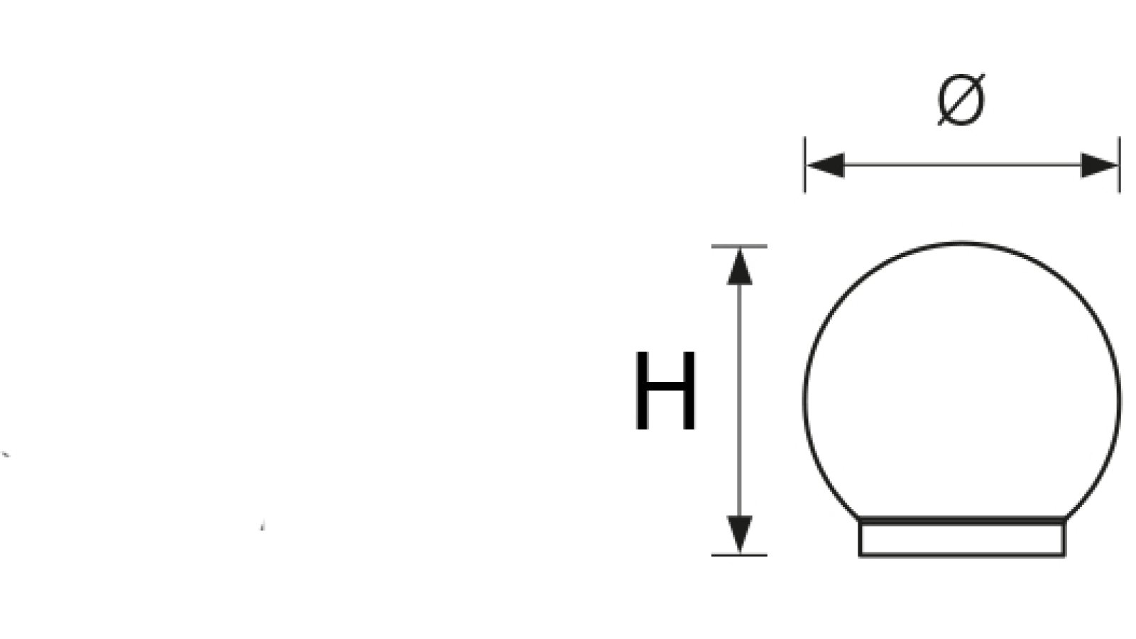 Kugelknopf Bad-Dürkheim Edelstahl gebürstet - 20 mm lang  vor weißem Hintergrund