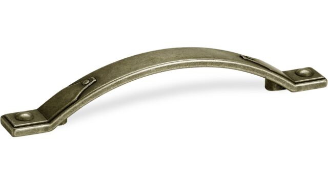 Landhausgriff Freiberg Zamak messing brüniert - 188 mm lang  vor weißem Hintergrund