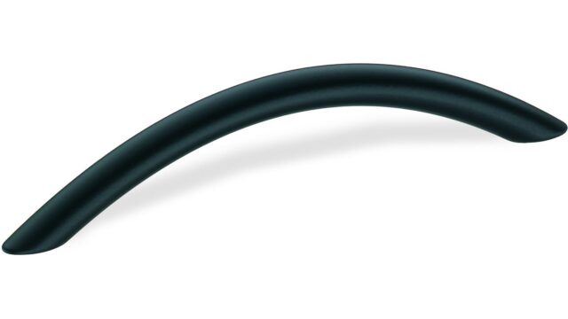 Segmentbogengriff Aichach Stahl schwarz - 325 mm lang  vor weißem Hintergrund