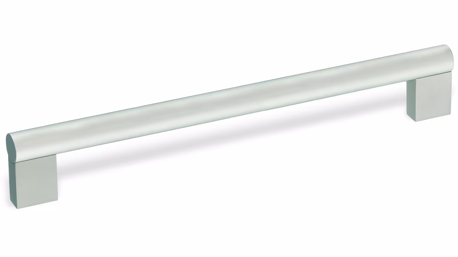 Stangengriff Markranstädt Aluminium silber eloxiert - 126 mm lang  vor weißem Hintergrund