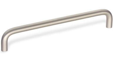 Bügelgriff Zeulenroda-Triebes Aluminium silber eloxiert - 202 mm lang  vor weißem Hintergrund