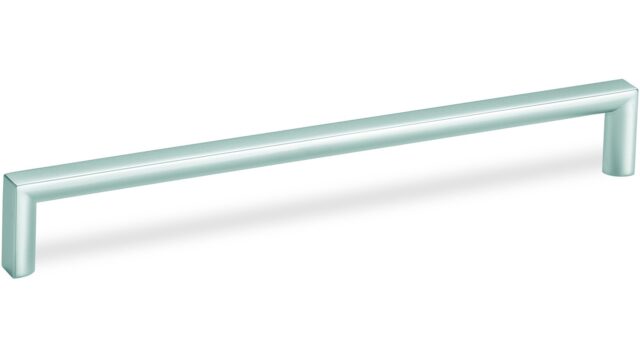 Design-Bügelgriff Ansbach Zamak verchromt matt - 200 mm lang  vor weißem Hintergrund
