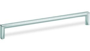 Design-Bügelgriff Ansbach Zamak verchromt poliert - 200 mm lang  vor weißem Hintergrund
