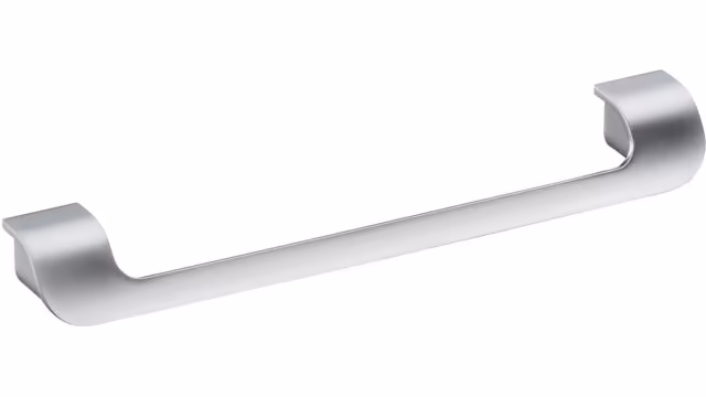 Design-Bügelgriff Freudenstadt Zamak verchromt matt - 346 mm lang vor weißem Hintergrund