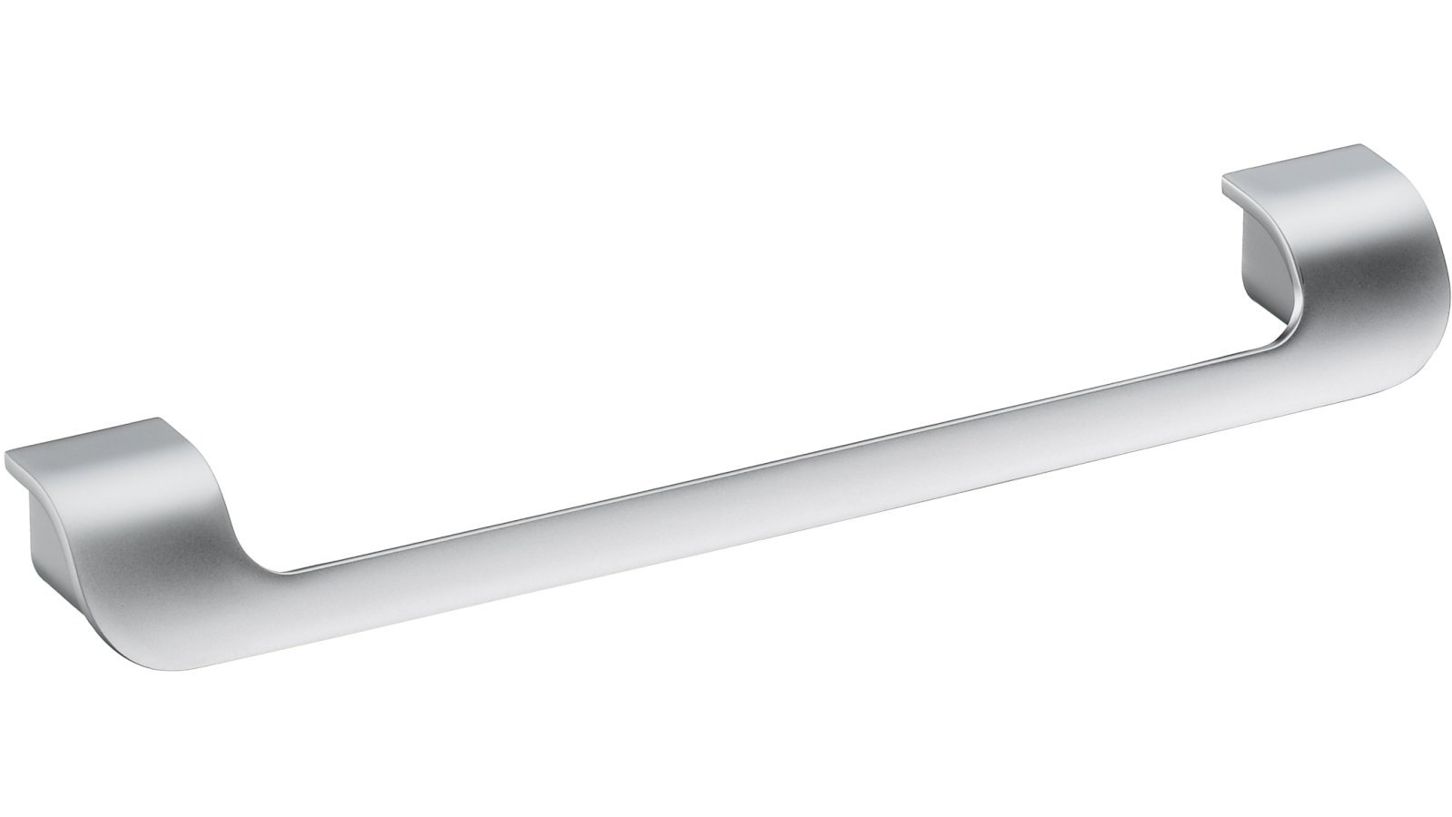 Design-Bügelgriff Freudenstadt Zamak verchromt matt - 346 mm lang  vor weißem Hintergrund