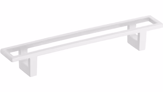 Design-Bügelgriff Sonneberg Zamak weiß - 221 mm lang vor weißem Hintergrund
