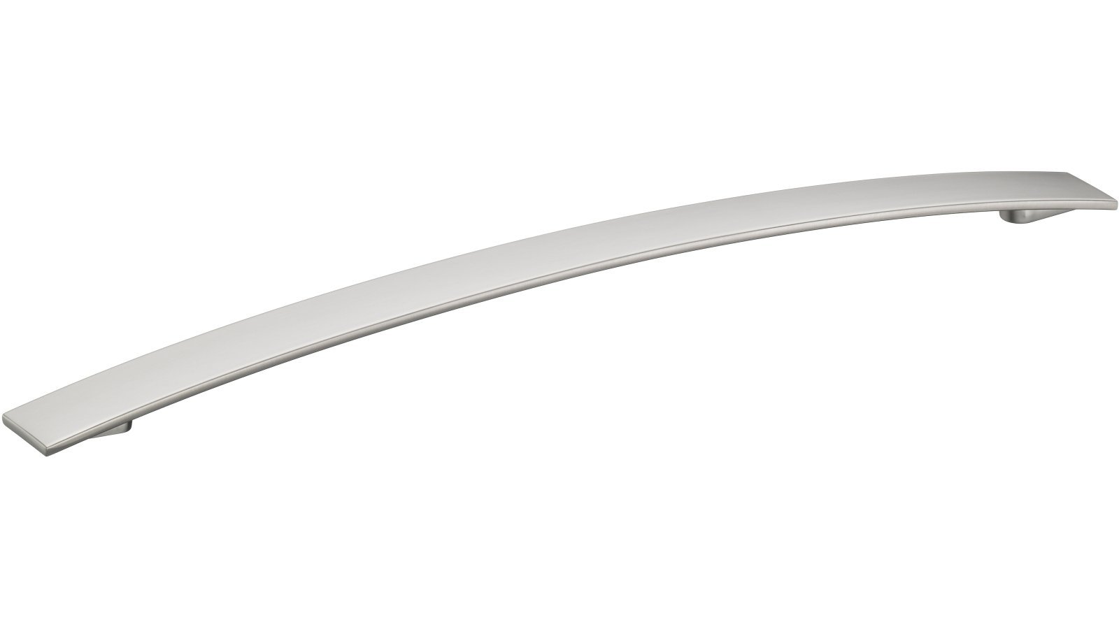 Design-Segmentbogengriff Bad-Mergentheim Zamak edelstahlfinish - 202 mm lang  vor weißem Hintergrund