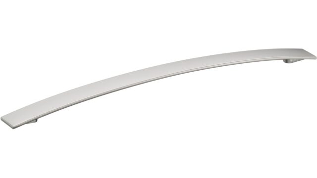 Design-Segmentbogengriff Bad-Mergentheim Zamak edelstahlfinish - 380 mm lang vor weißem Hintergrund