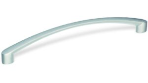 Design-Segmentbogengriff Frankenthal Zamak verchromt matt - 208 mm lang  vor weißem Hintergrund