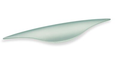 Designgriff Bamberg Zamak edelstahlfinish - 182 mm lang vor weißem Hintergrund