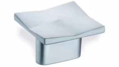 Designgriff Eisleben Zamak verchromt matt - 36 mm lang vor weißem Hintergrund