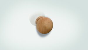 Designknopf-Eppstein-buche-Holz-laenge-40-SW-205992-anwendung Designknopf Eppstein Buche roh geschliffen - 40 mm lang vor weißem Hintergrund