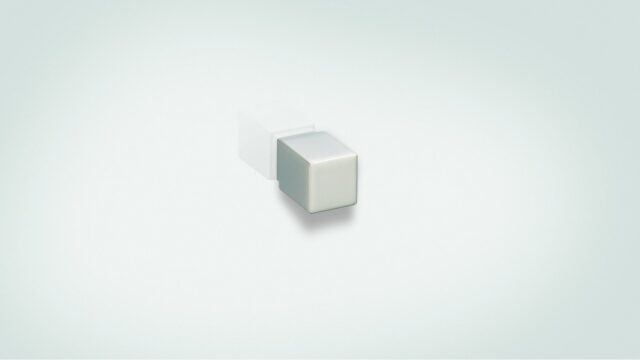Designknopf Neuburg Zamak verchromt matt - 20 mm lang  vor weißem Hintergrund
