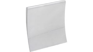 Griffleiste Bassum Zinkdruckguß - chrom glänzend - 80 mm lang  vor weißem Hintergrund