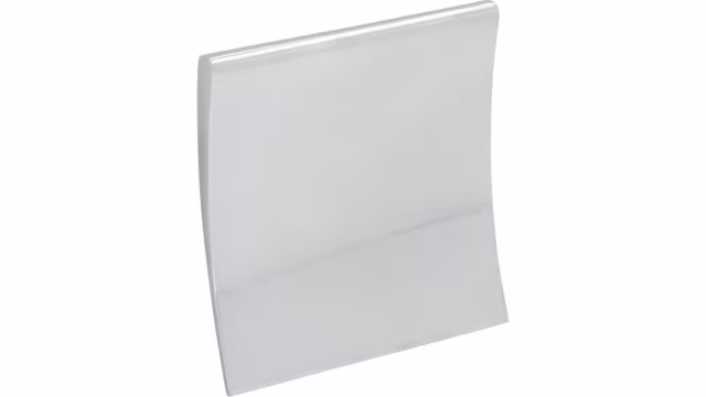 Griffleiste Bassum Zinkdruckguß - chrom glänzend - 80 mm lang  vor weißem Hintergrund