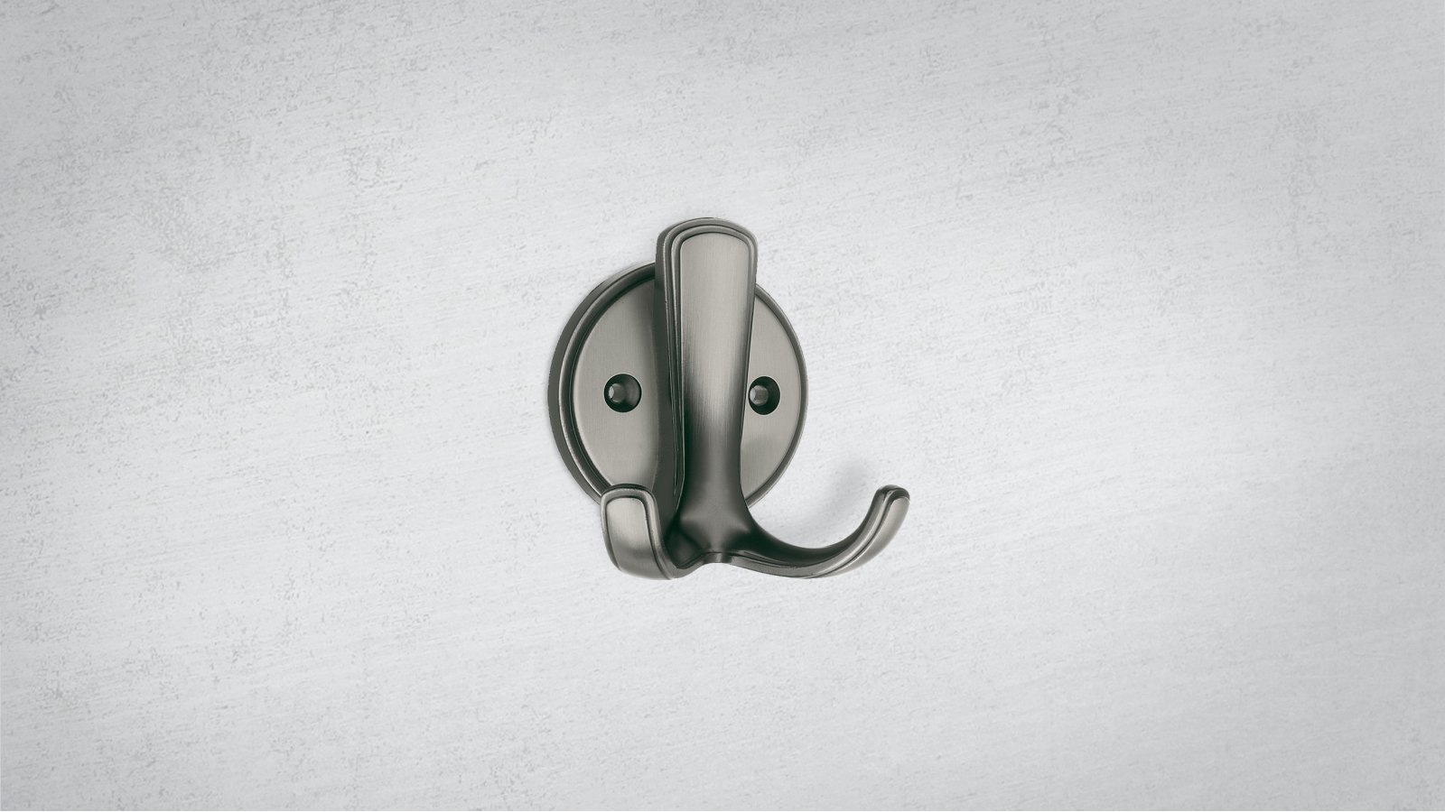 Mantelhaken Kornwestheim Zamak brüniert - 75 mm lang  vor weißem Hintergrund