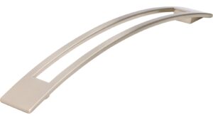 Griff Erwitte Zinkdruckguß - vernickelt feingeschliffen - 233 mm lang  vor weißem Hintergrund