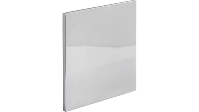 Griff Großostheim Zinkdruckguß - chrom glänzend - 80 mm lang  vor weißem Hintergrund