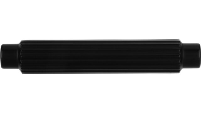 Knopf Mini-Stripes-Massiv Druckguss schwarz matt pulverbeschichtet - 70 mm lang  vor weißem Hintergrund