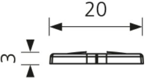 Rosette-Bad-Muenstereifel-zinnfarbig-zinnfarbig-messing-Zinkdruckguss-laenge-20-SW-226078-technische-zeichnung Rosette Bad-Münstereifel Zamak zinn antik - 20 mm lang vor weißem Hintergrund
