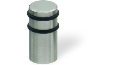 Zylinderknopf Windeck Edelstahl gebürstet - 15 mm lang vor weißem Hintergrund