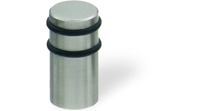 Zylinderknopf Windeck Edelstahl gebürstet - 15 mm lang vor weißem Hintergrund