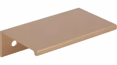 Griffleiste Gudensberg Aluminium Bronze matt - 70 mm lang  vor weißem Hintergrund