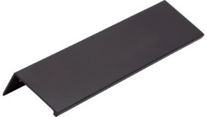 Griffleiste Gudensberg Aluminium schwarz matt pulverbeschichtet - 188 mm lang vor weißem Hintergrund