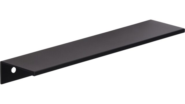 Griffleiste Gudensberg Aluminium schwarz matt pulverbeschichtet - 188 mm lang  vor weißem Hintergrund
