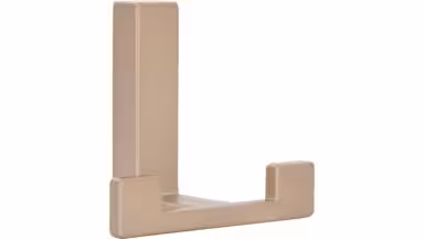 Haken Rheinau Druckguss Bronze matt - 61 mm lang vor weißem Hintergrund