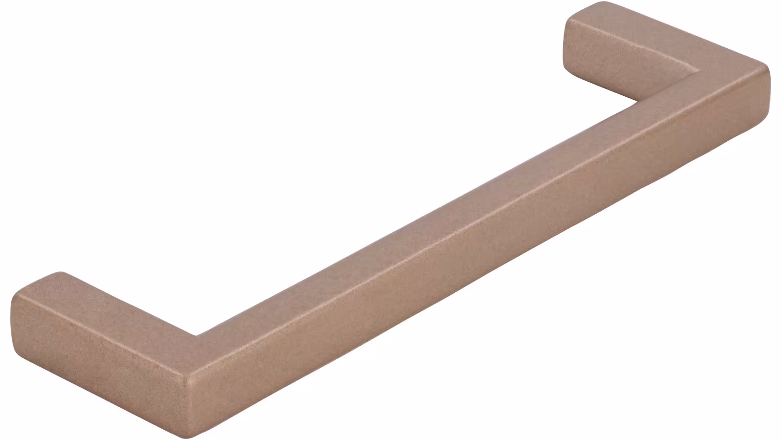 Griff Bruckmühl Druckguss Bronze matt - 104 mm lang  vor weißem Hintergrund