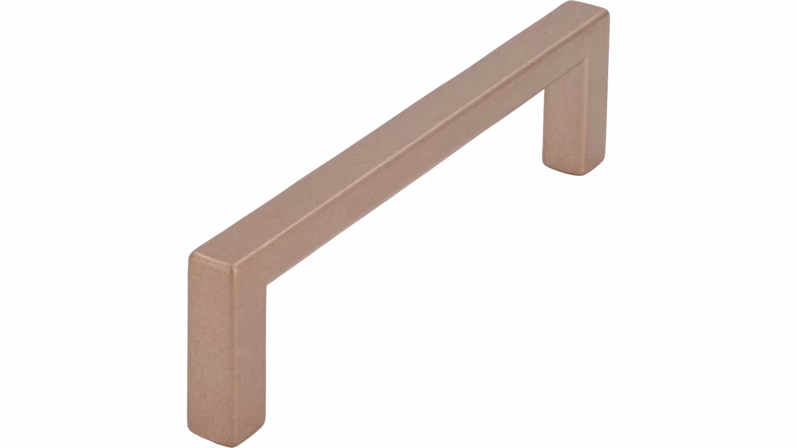 Griff Bruckmühl Druckguss Bronze matt - 104 mm lang  vor weißem Hintergrund