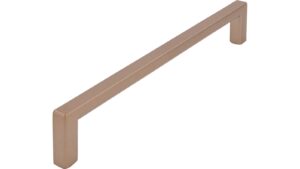 Griff Bruckmühl Druckguss Bronze matt - 168 mm lang vor weißem Hintergrund