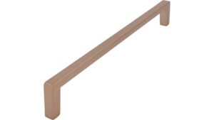 Griff Bruckmühl Druckguss Bronze matt - 200 mm lang vor weißem Hintergrund