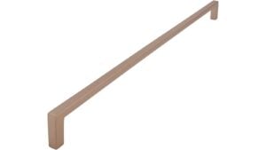 Griff Bruckmühl Druckguss Bronze matt - 328 mm lang vor weißem Hintergrund