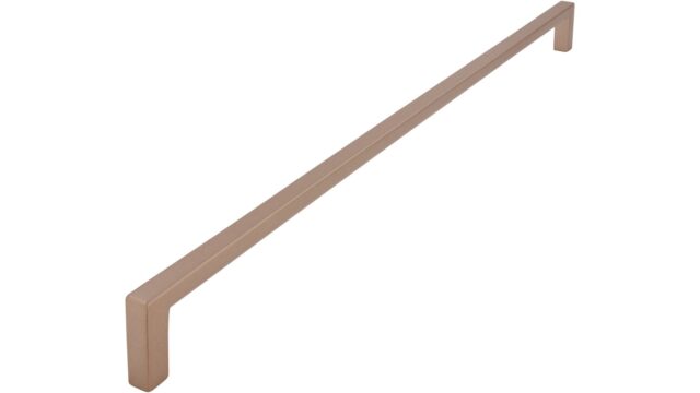 Griff Bruckmühl Druckguss Bronze matt - 328 mm lang  vor weißem Hintergrund